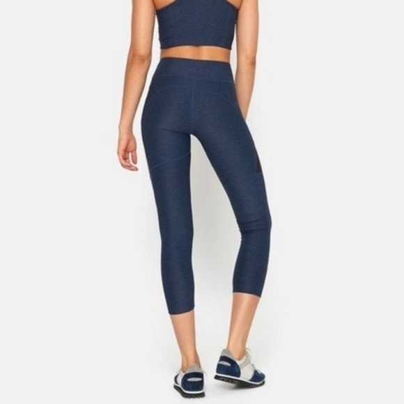 Outdoor Voices TechSweat Colorblock Gray Blue 3/4 Leggins Size M - Picture 4 of 10